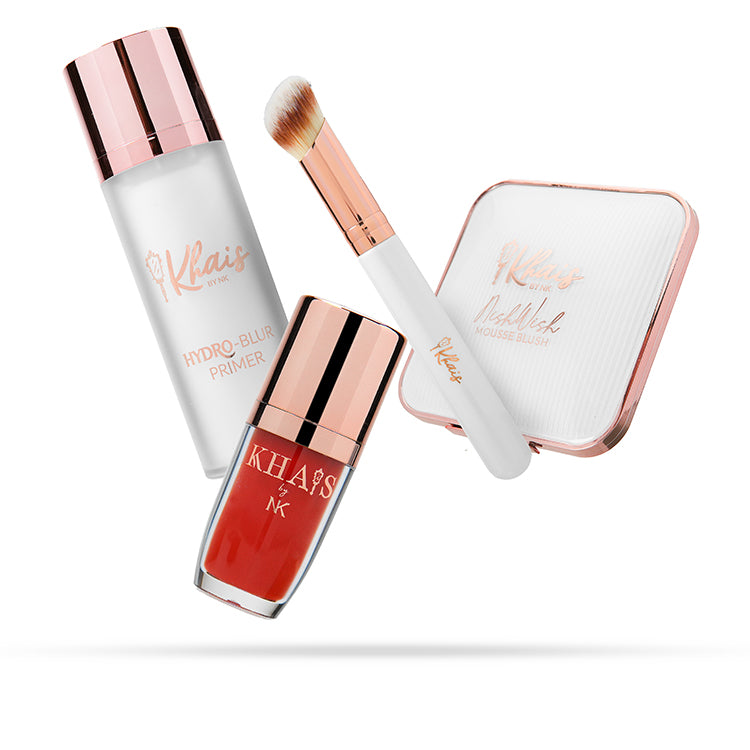 HydroBlur Primer | Blush | Brush & Lipstick Bundle